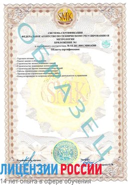 Образец сертификата соответствия (приложение) Лучегорск Сертификат OHSAS 18001